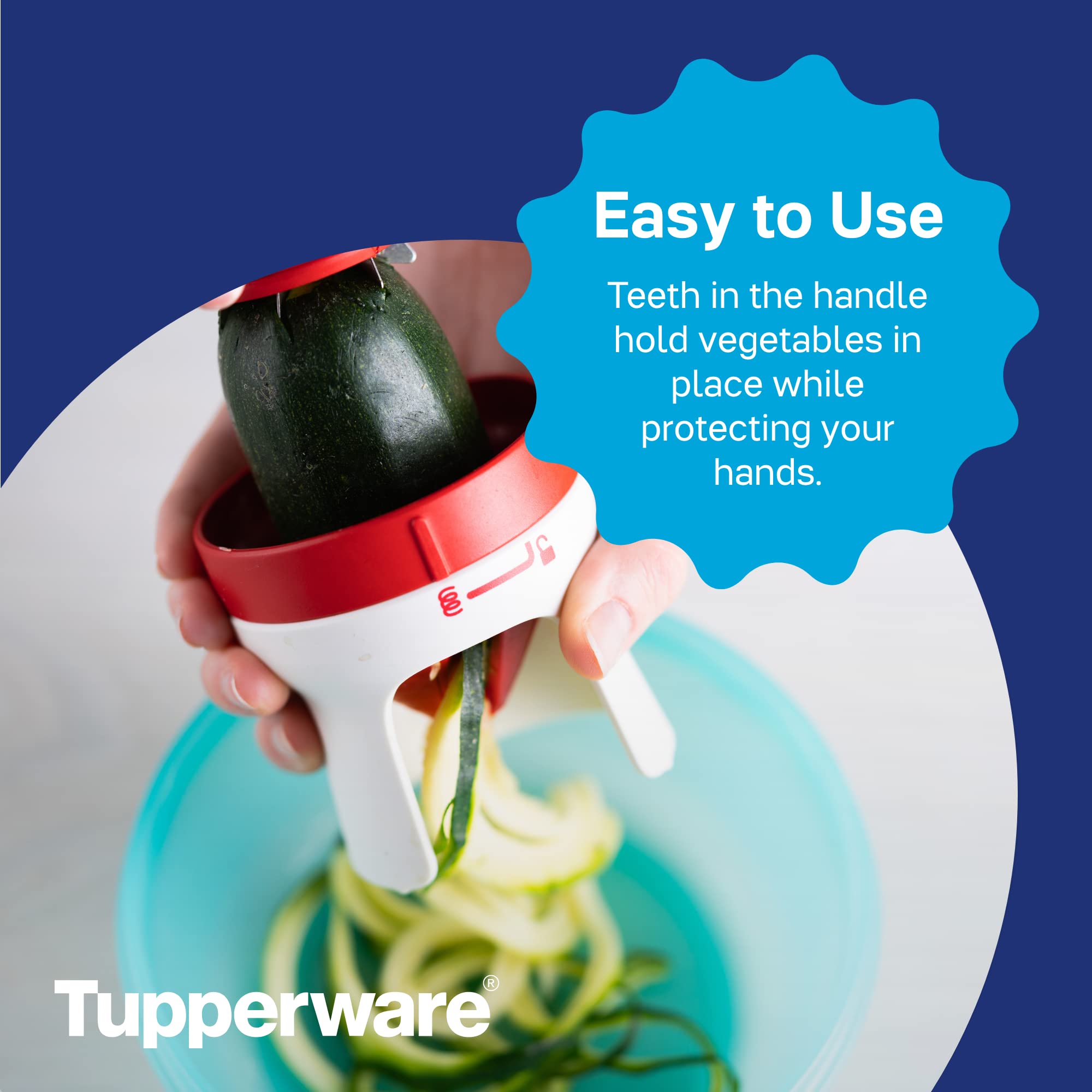Tupperware Handy Spiralizer - Compact Vegetable Pasta Maker